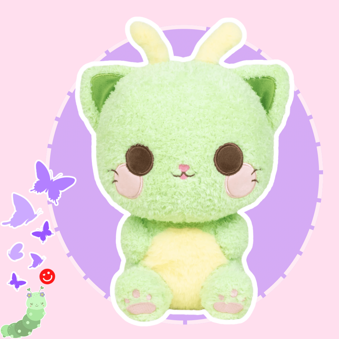 Flutter the Fuzzy Cat - tipillar Plushie - OVERRATED
