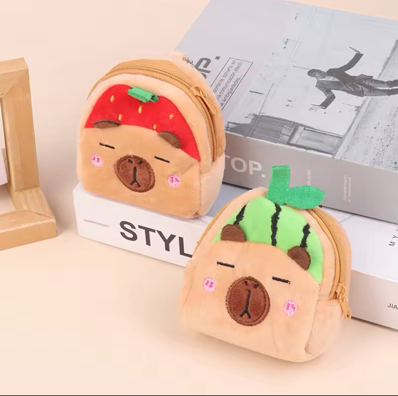 FruityBara Buddies Mini Capybara Plush Pouch - OVERRATED