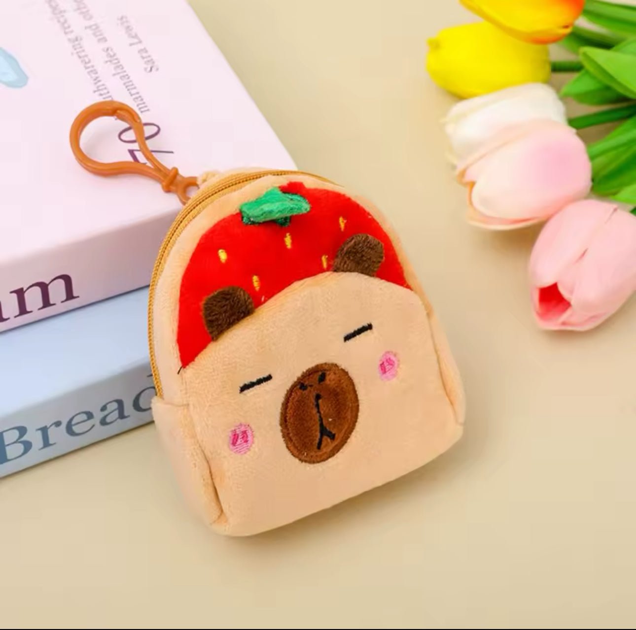 FruityBara Buddies Mini Capybara Plush Pouch - OVERRATED
