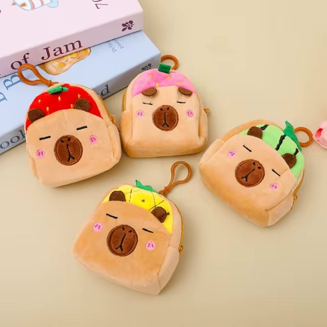 FruityBara Buddies Mini Capybara Plush Pouch - OVERRATED