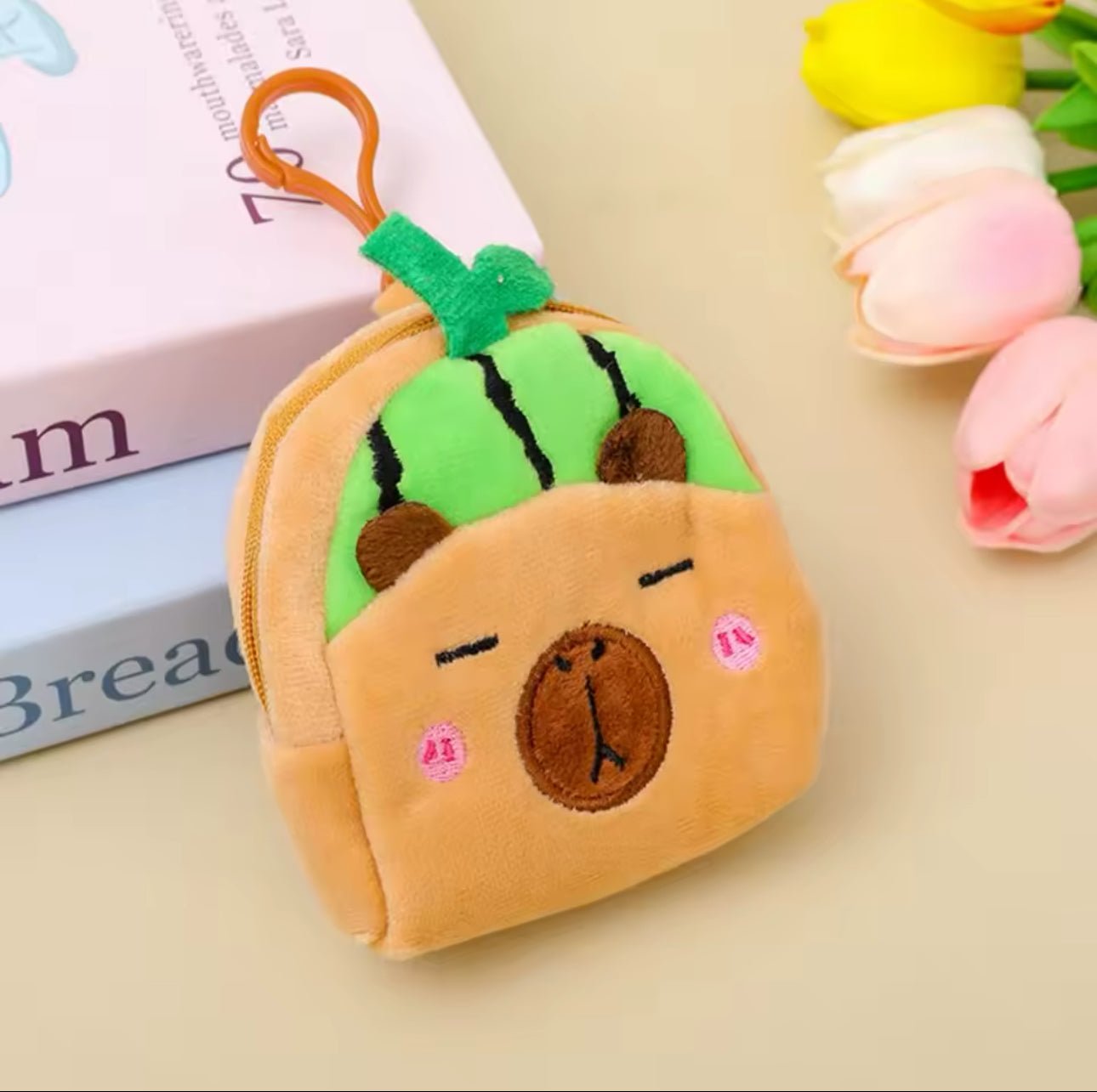 FruityBara Buddies Mini Capybara Plush Pouch - OVERRATED