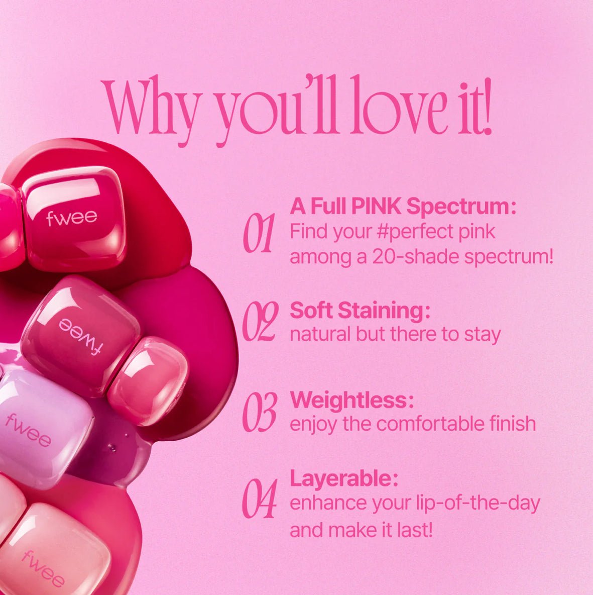 Fwee Selfie Pink Stay - Fit Lip Tint - OVERRATED