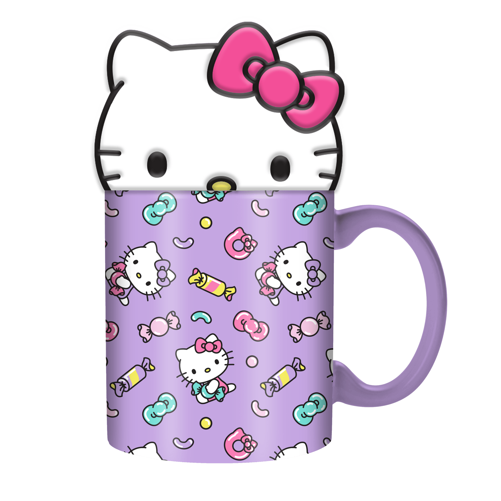 Hello Kitty 18oz. Ceramic Mug with Sculpted Topper - OVERRATED
