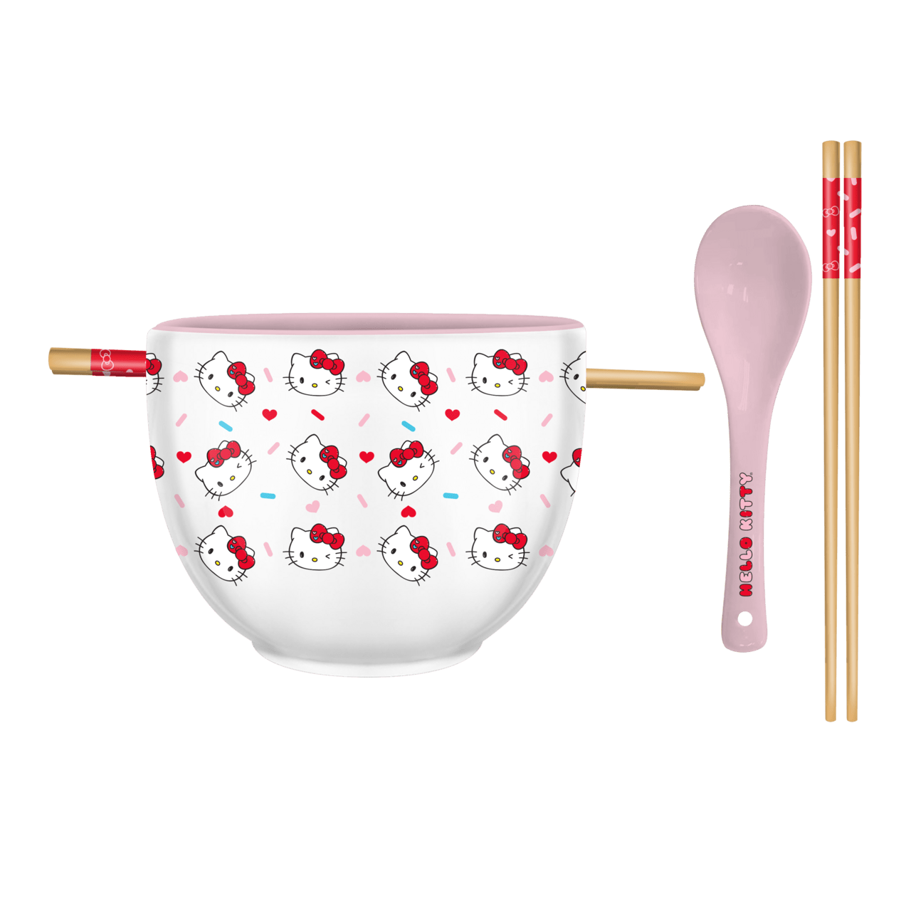 Hello Kitty 20oz Ceramic Ramen Bowl with Chopstick and Spoon - OVERRATED