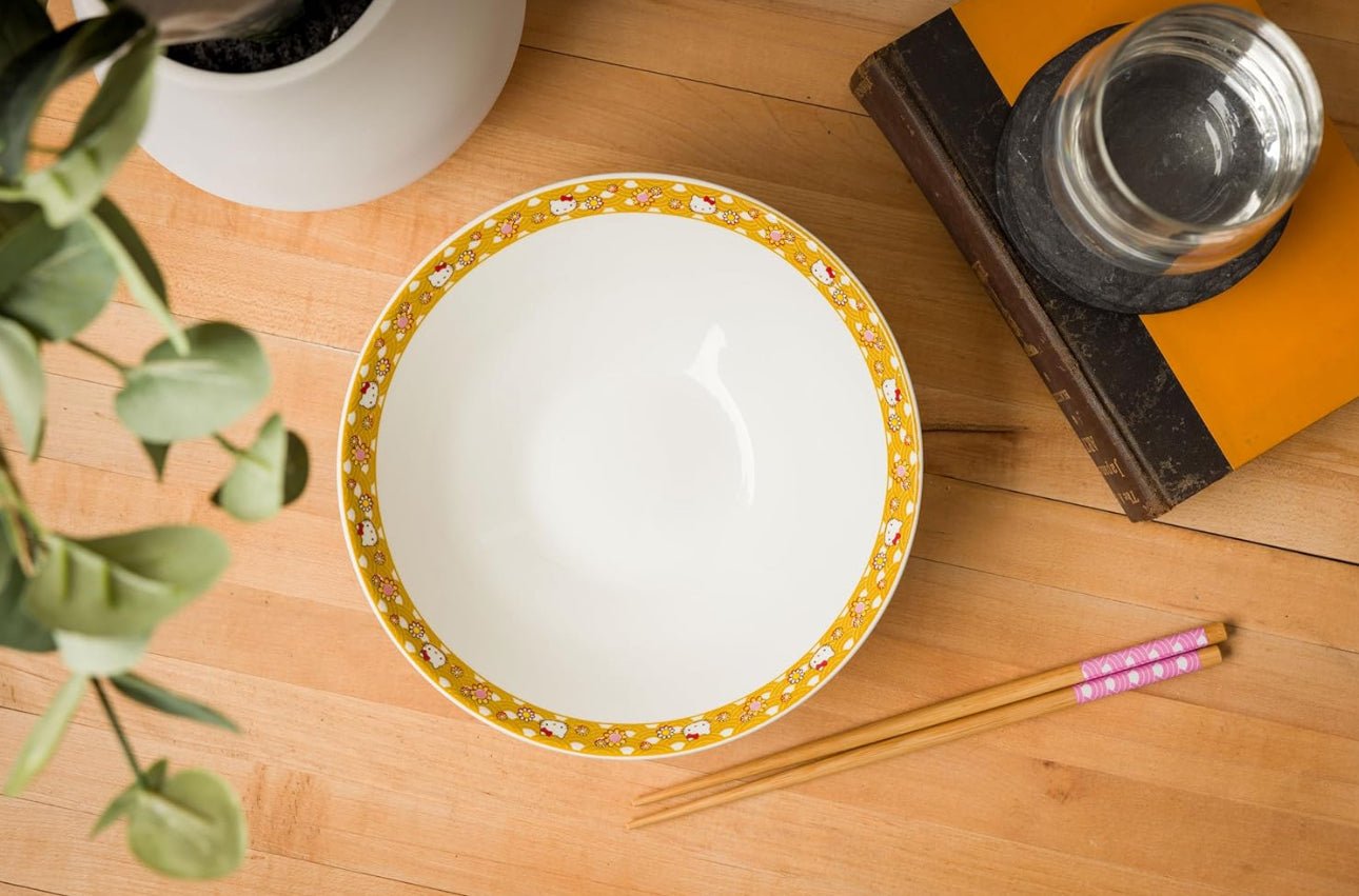 Hello Kitty 30oz Ceramic Ramen Bowl with Chopsticks - OVERRATED