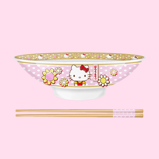 Hello Kitty 30oz Ceramic Ramen Bowl with Chopsticks - OVERRATED