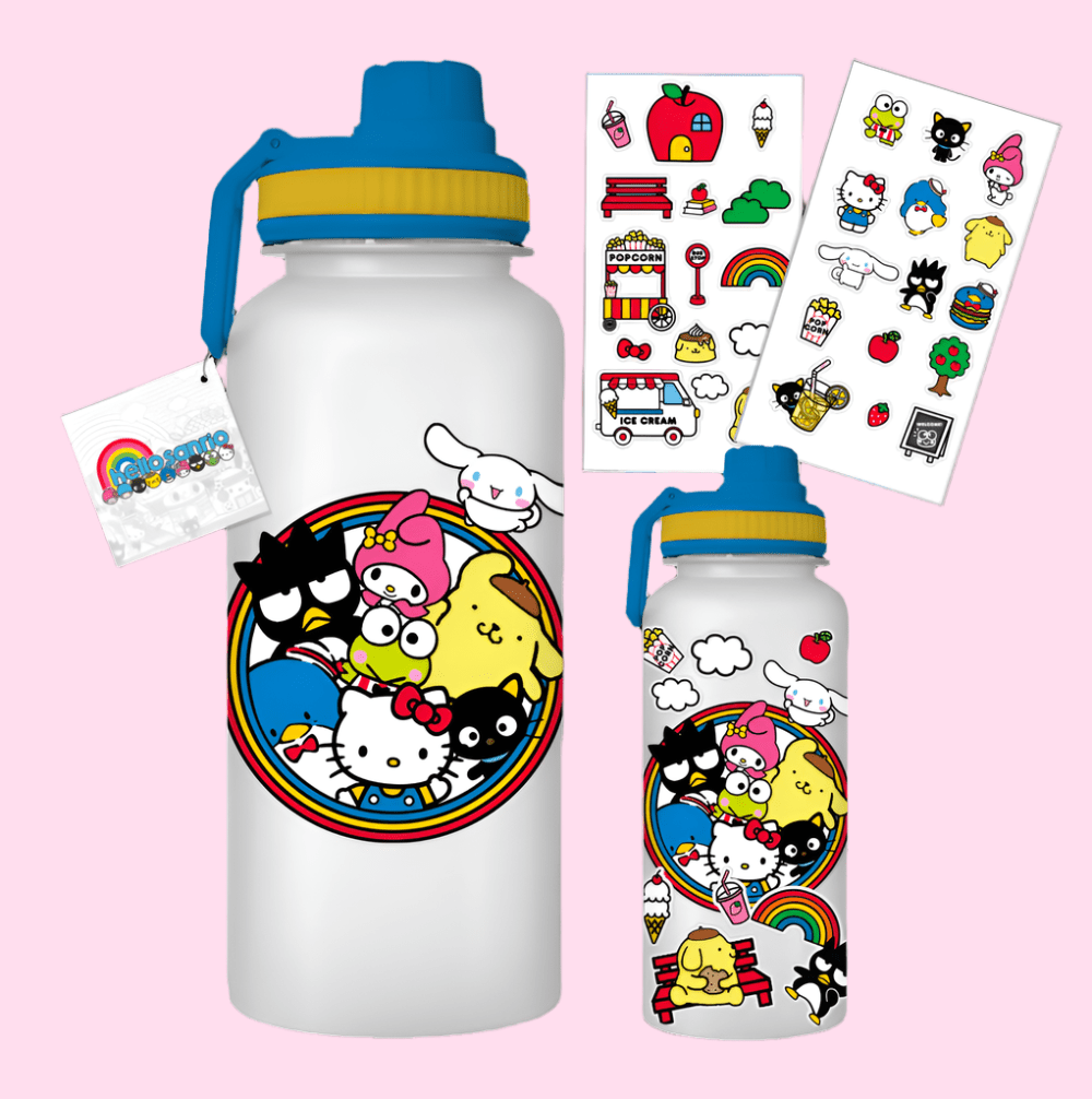 Hello Kitty and Friends 32oz Bottle w/ Sticker Set - OVERRATED