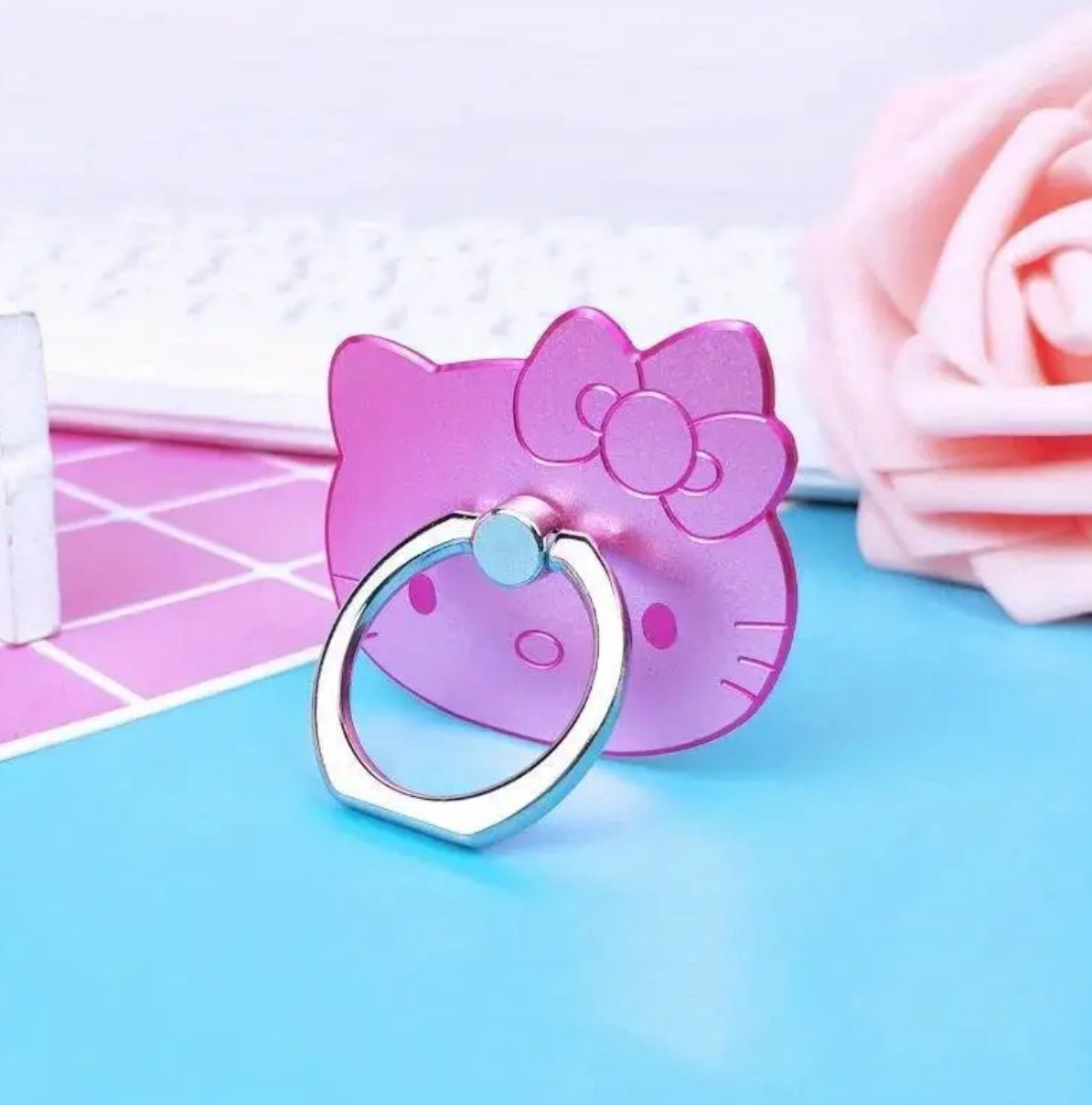 Hello Kitty Cell Phone Ring Grip Stand Holder - OVERRATED