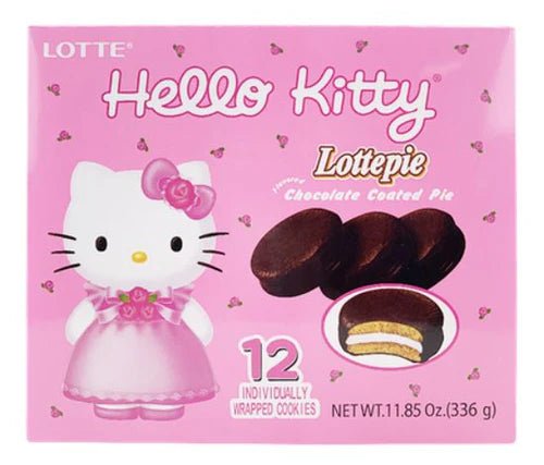 Hello kitty Chocolate Coated Pie /Lottepie - OVERRATED
