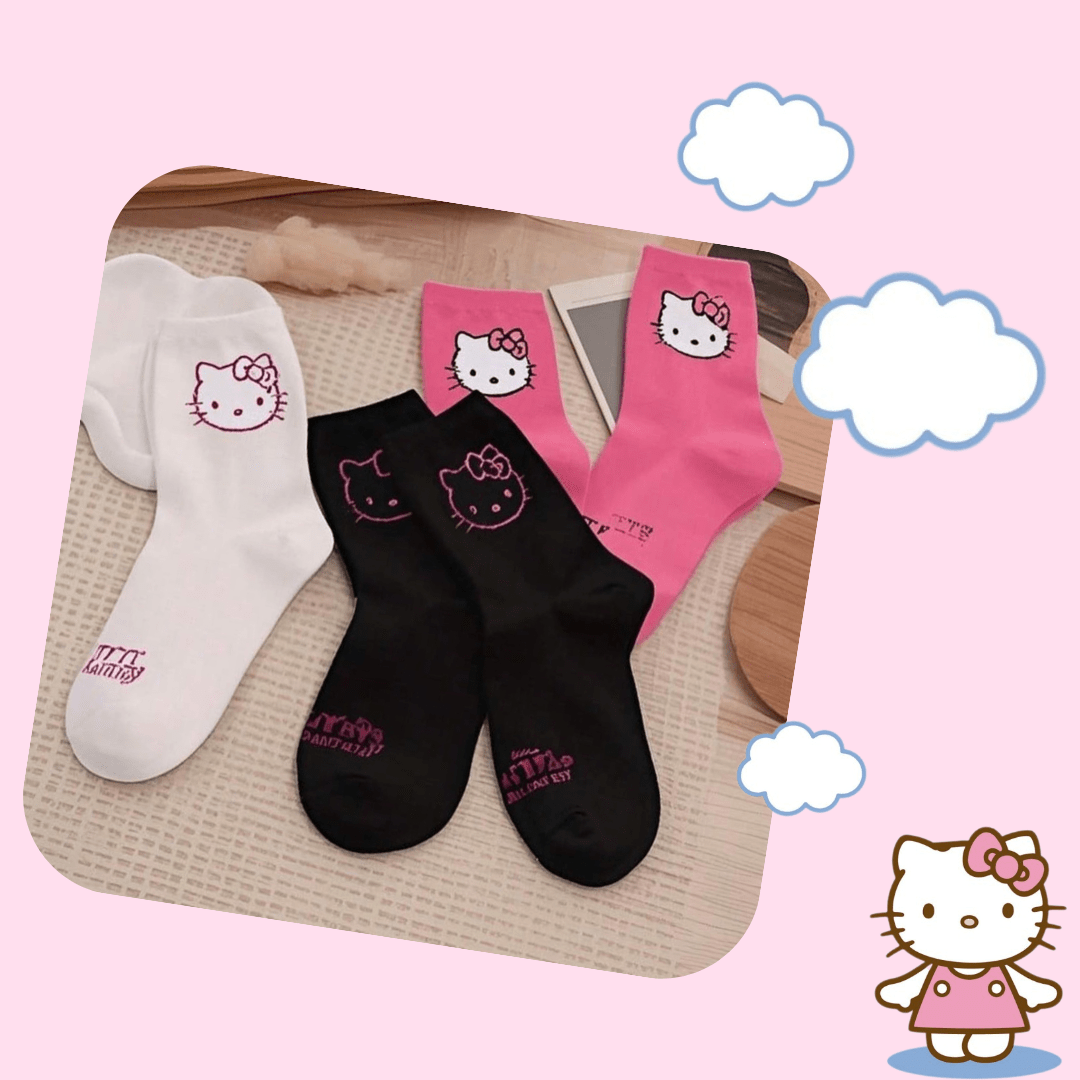 Hello Kitty Classic Crew Sock - OVERRATED