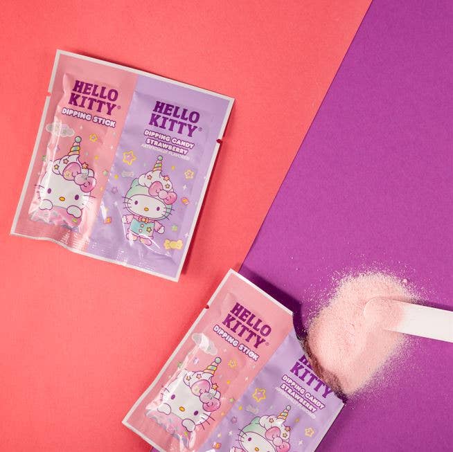 Hello Kitty Dipping Stick With Candy Powder - OVERRATED