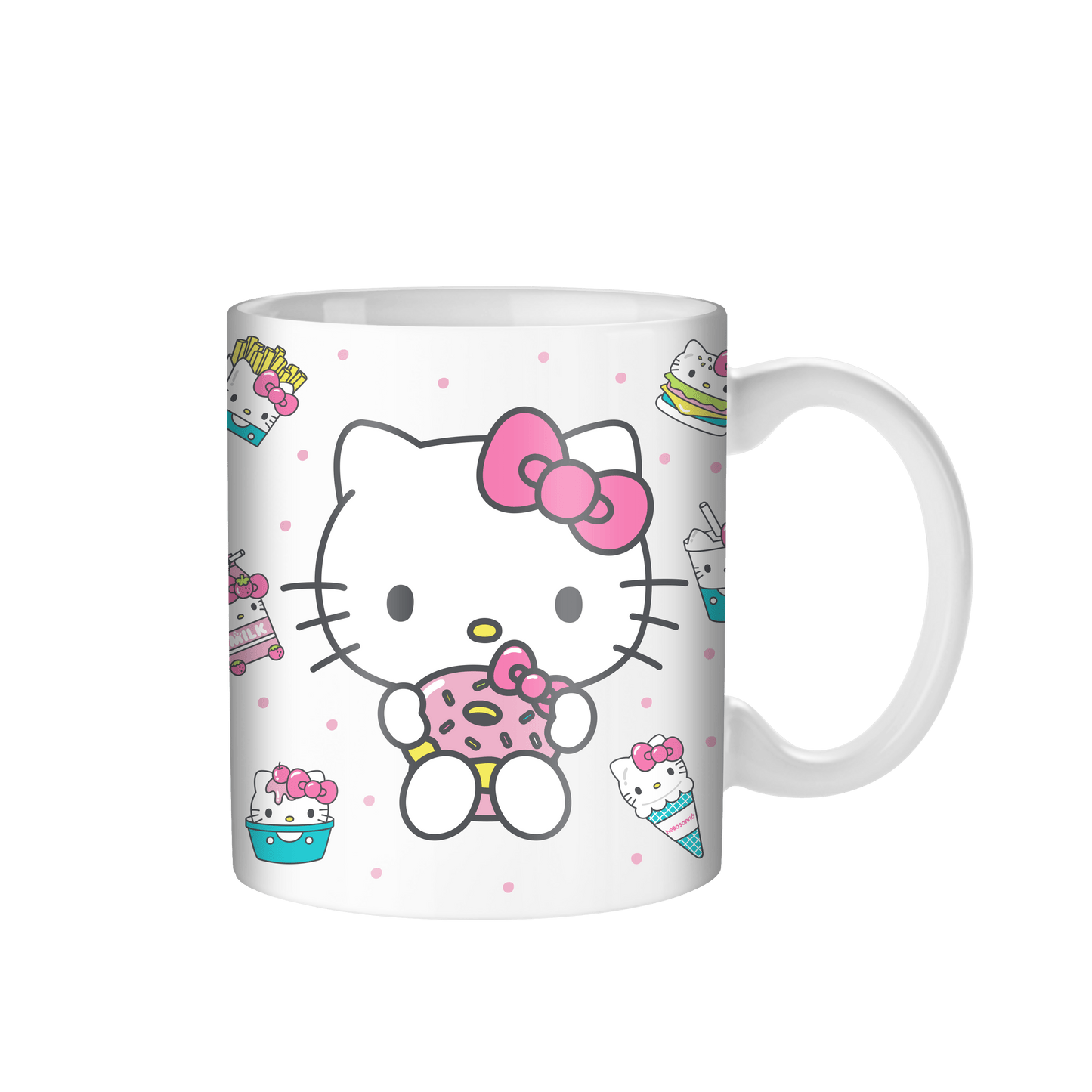 Hello Kitty Donut & Snacks 20oz Ceramic Mug - OVERRATED