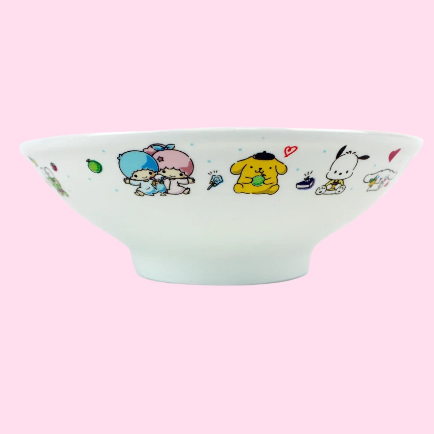 Hello Kitty & Friends 30oz Blue Rim Ceramic Ramen Bowl with Chopsticks - OVERRATED