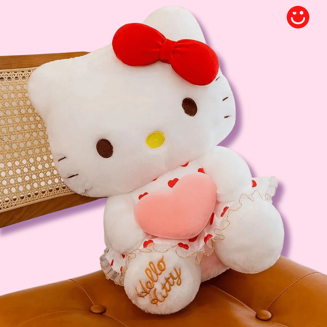 Hello Kitty Hug Size Heart Dress Plushie - OVERRATED
