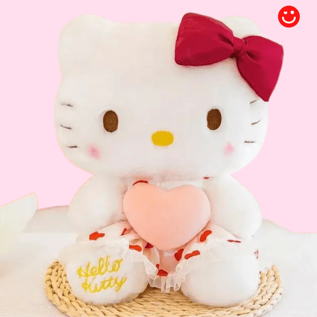 Hello Kitty Hug Size Heart Dress Plushie - OVERRATED