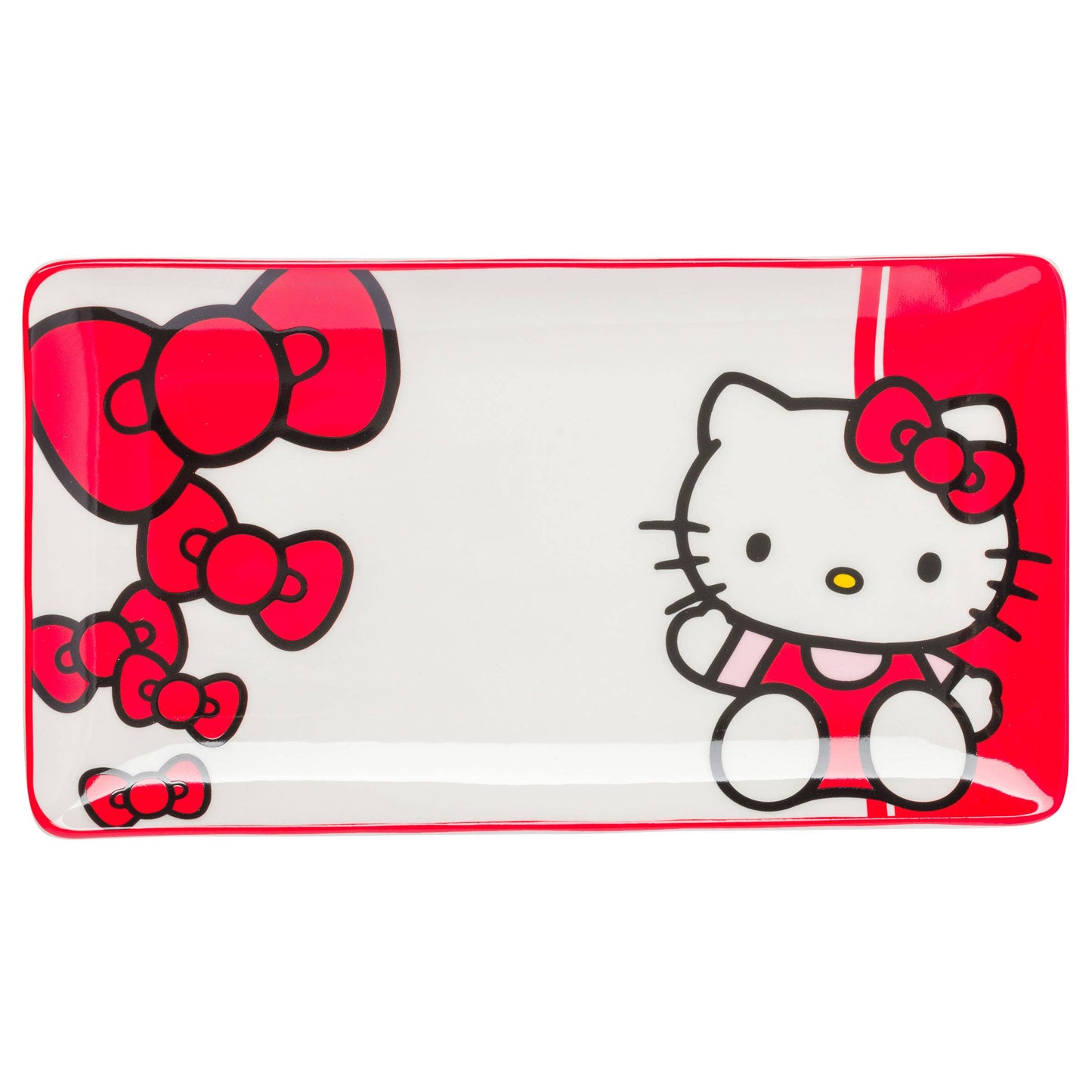 Hello Kitty Red and White Classic 3pc Ceramic Sushi Set - OVERRATED