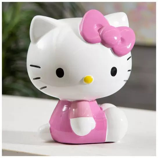 Hello Kitty Seated Pink Outfit Large Ceramic Coin Bank - OVERRATED