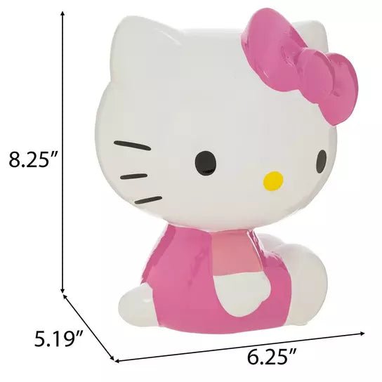 Hello Kitty Seated Pink Outfit Large Ceramic Coin Bank - OVERRATED