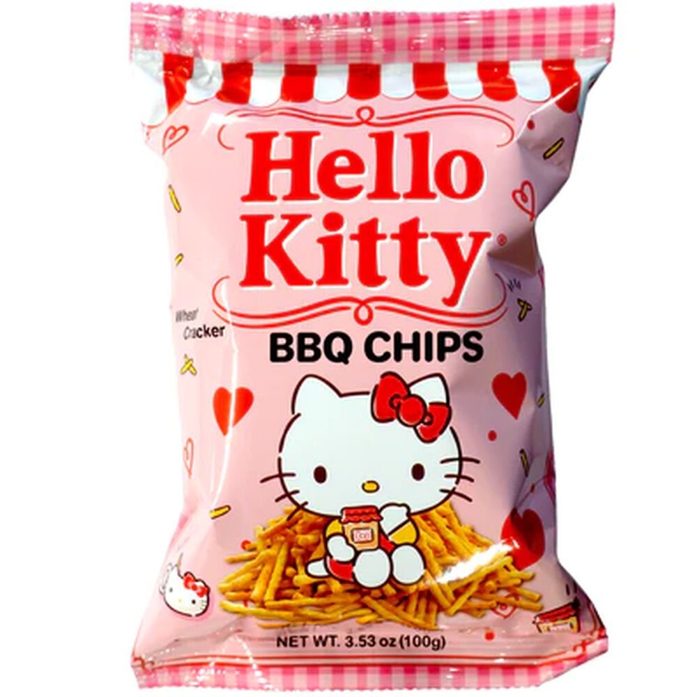 Hello Kitty Wheat Cracker Barbeque Chips - OVERRATED