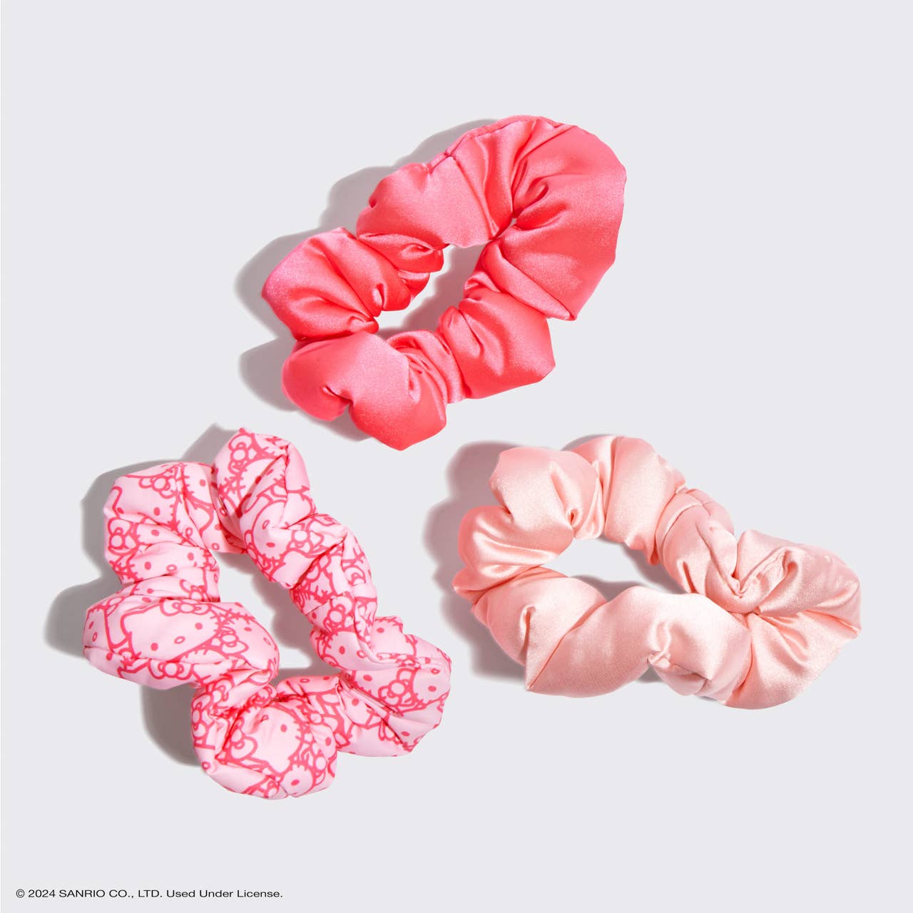 Hello Kitty x Kitsch Recycled Fabric Puffy Scrunchies 3pcSet - OVERRATED