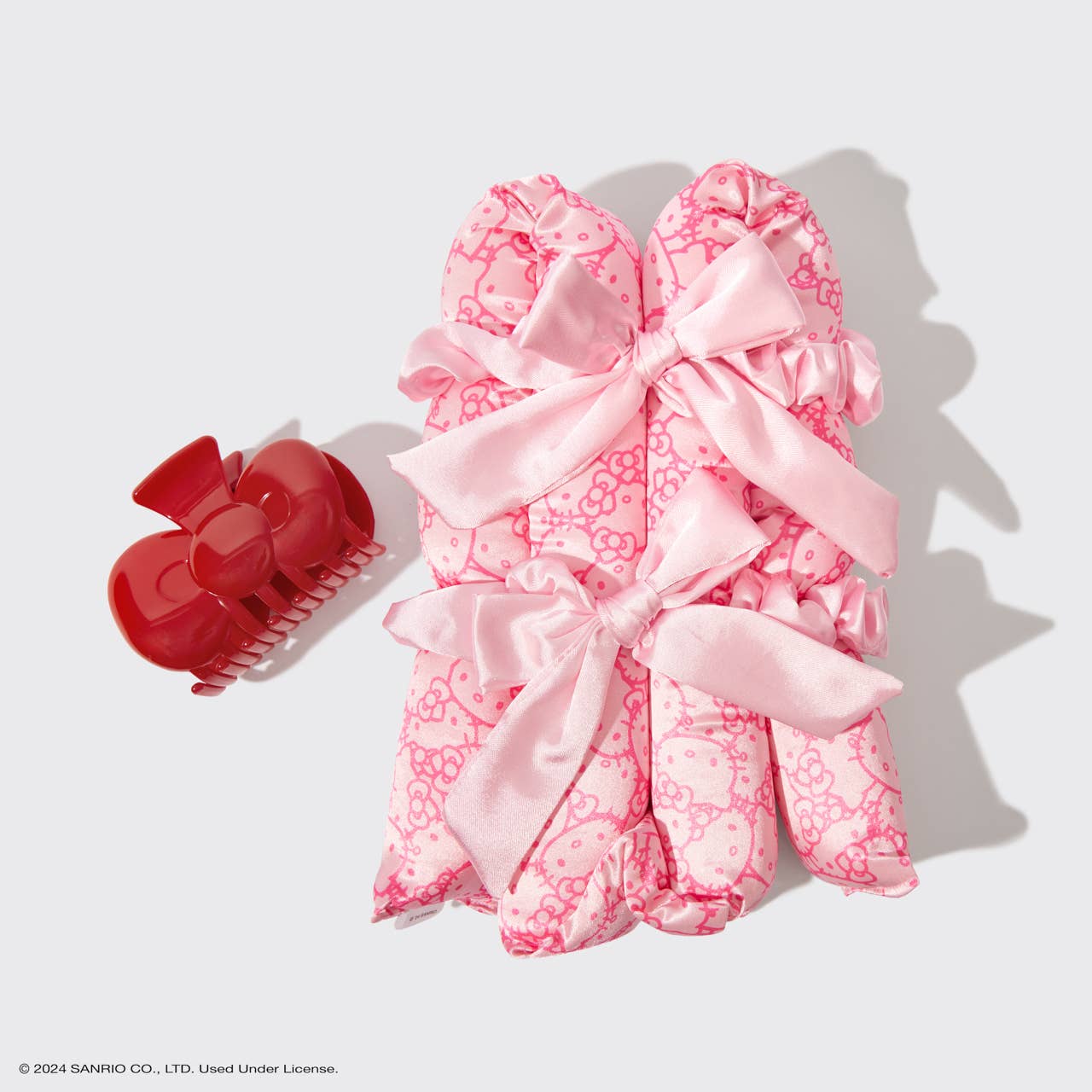 Hello Kitty x Kitsch XL Satin Heatless Styling & Bow 4pc Set - OVERRATED