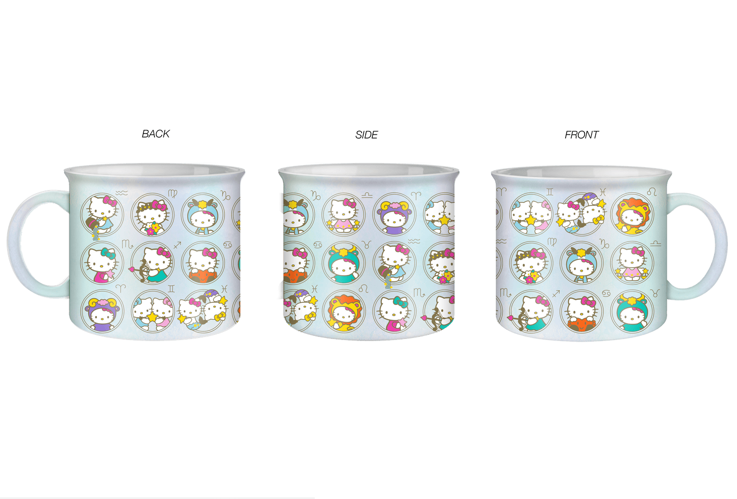 Hello Kitty Zodiac Pearlescent 20oz Ceramic Camper Mug - OVERRATED