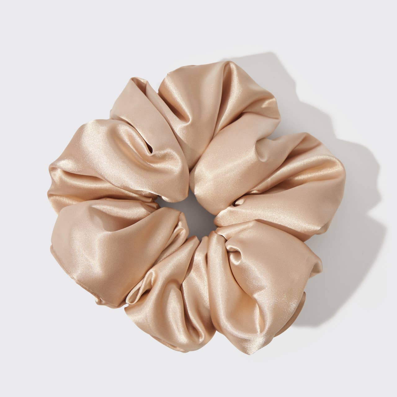 Holiday Cloud 9 Satin Pillow Scrunchie 1pc - Champagne - OVERRATED