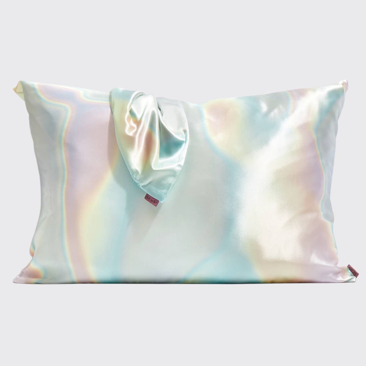 Holiday Satin Pillowcase and Pillow Scrunchie 2pc - Aura - OVERRATED