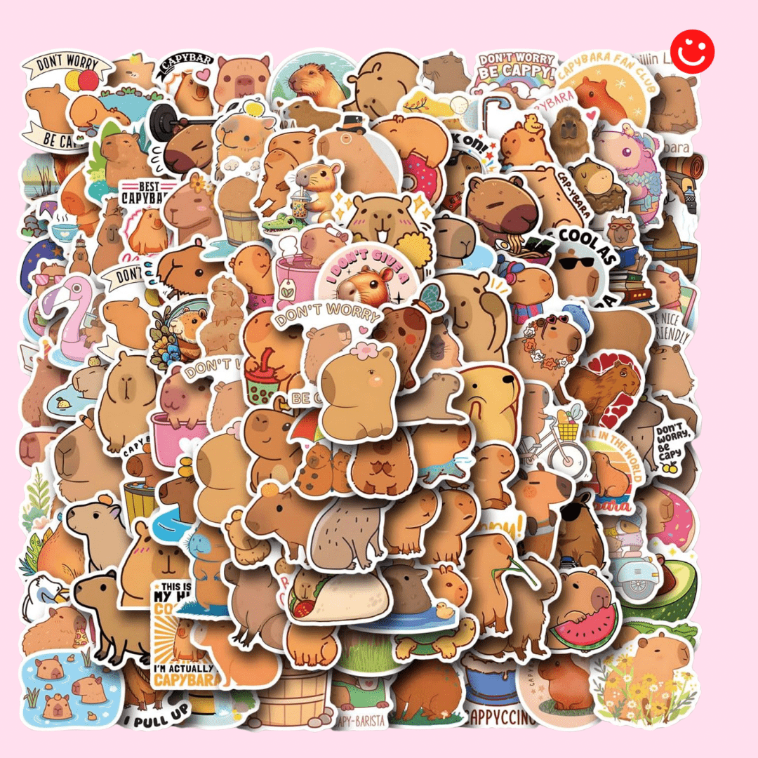 Individual Capybara Sticker - OVERRATED
