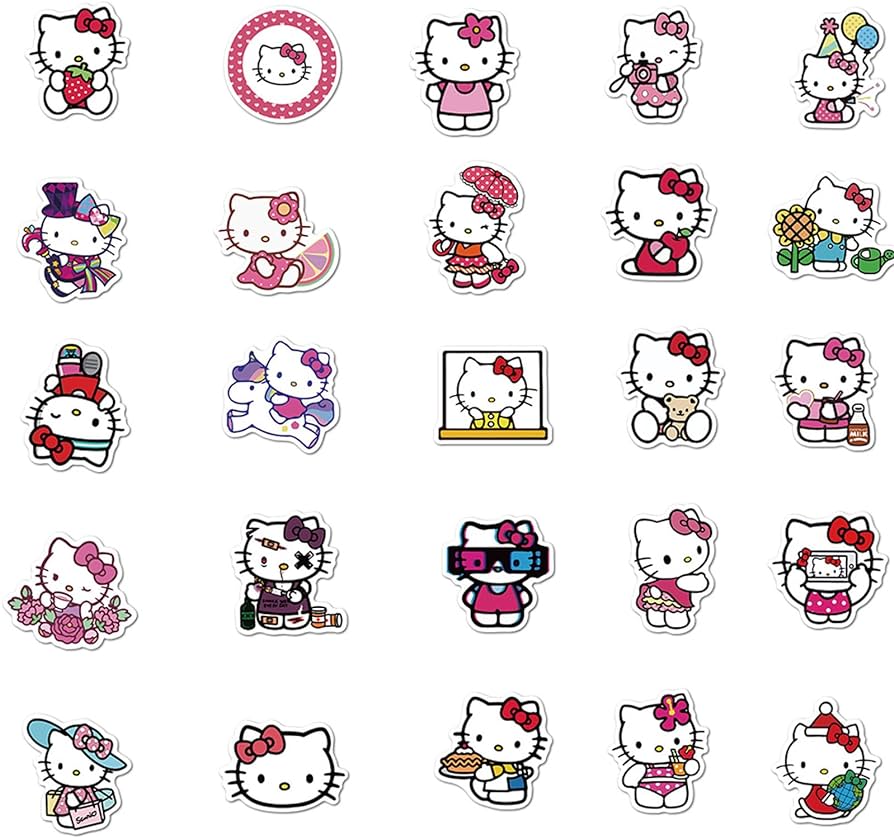 Individual Hello Kitty Sticker - OVERRATED