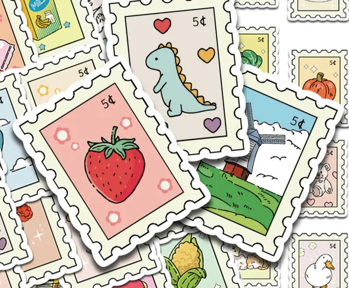 Individual Kawaii Stamp Sticker - OVERRATED