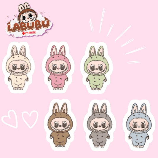 Individual Labubu Sticker - OVERRATED