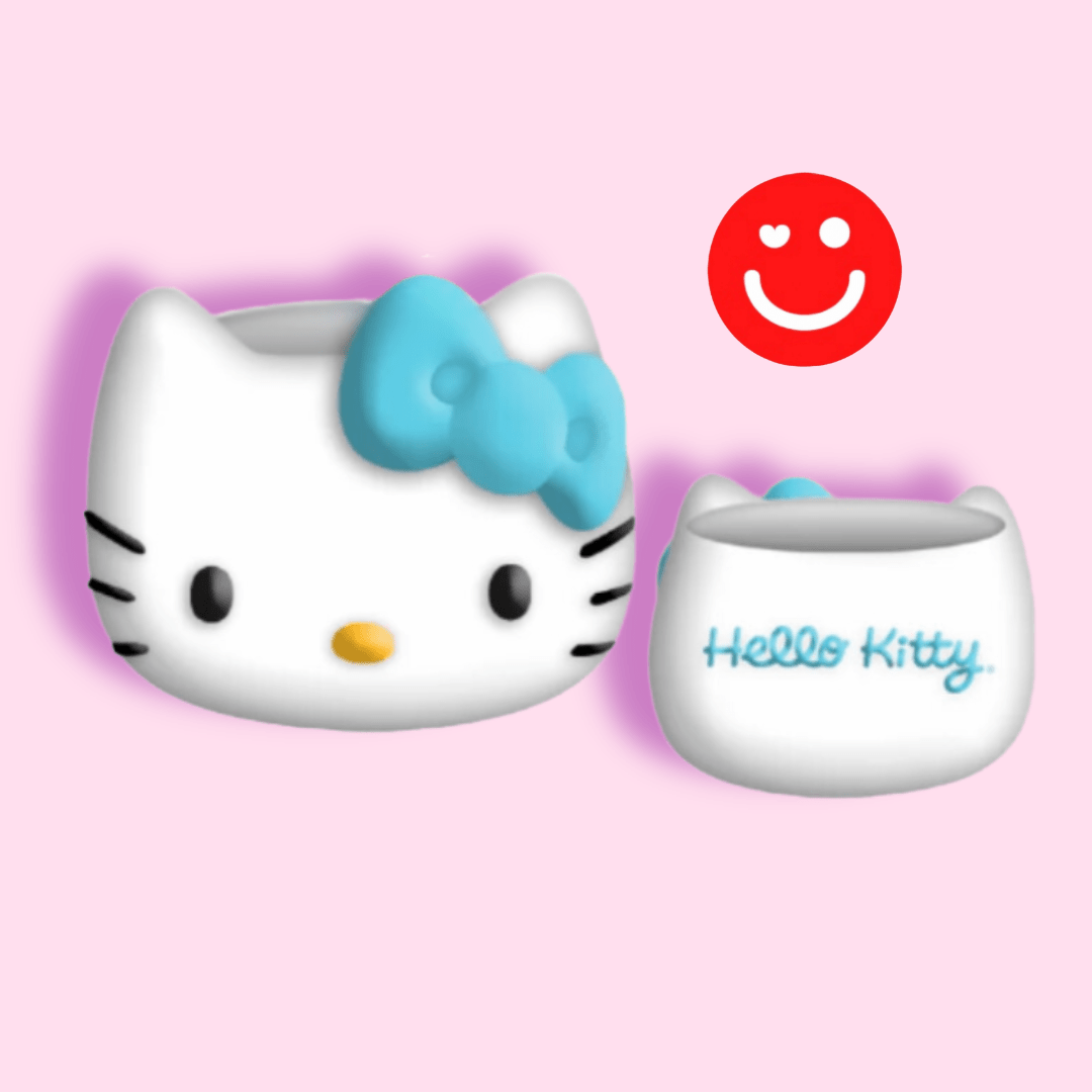 Individual Sanrio Hello Kitty Face Sculpted Ceramic Mini Cup Mug - OVERRATED