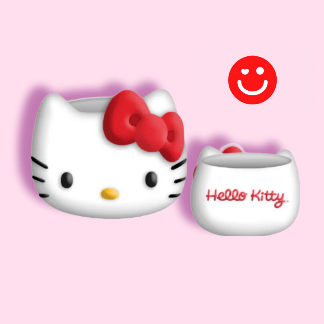 Individual Sanrio Hello Kitty Face Sculpted Ceramic Mini Cup Mug - OVERRATED