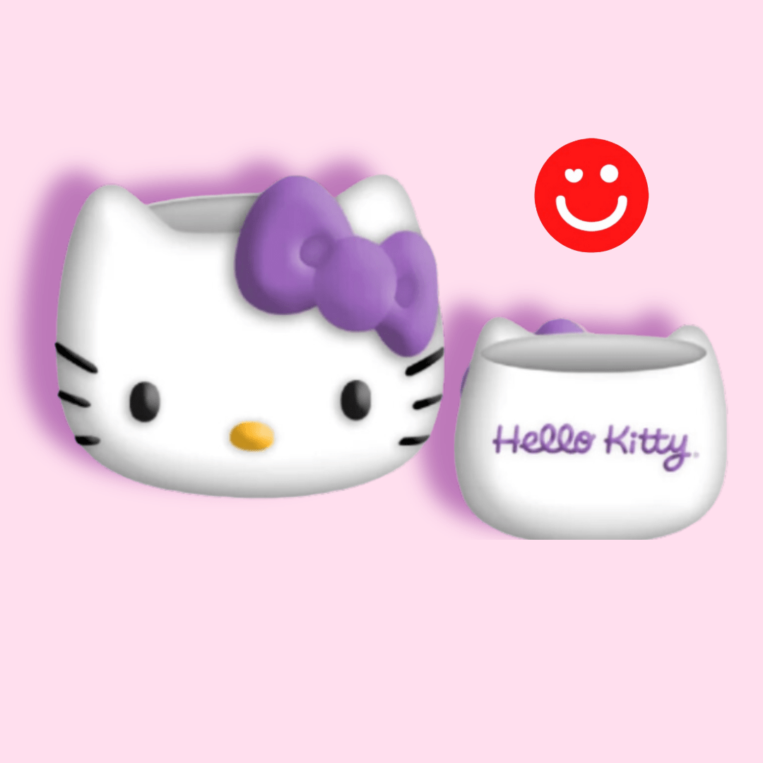 Individual Sanrio Hello Kitty Face Sculpted Ceramic Mini Cup Mug - OVERRATED