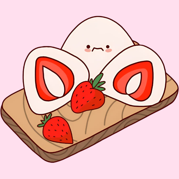 Japanese strawberry mochi Yuki Love sweet rice cake packaging - Overrated Korean Beauty & More