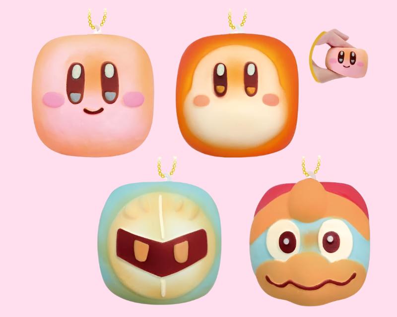 Japanese Keychain KIRBY PUPUPU BAKERY BUBBLE BREAD - OVERRATED