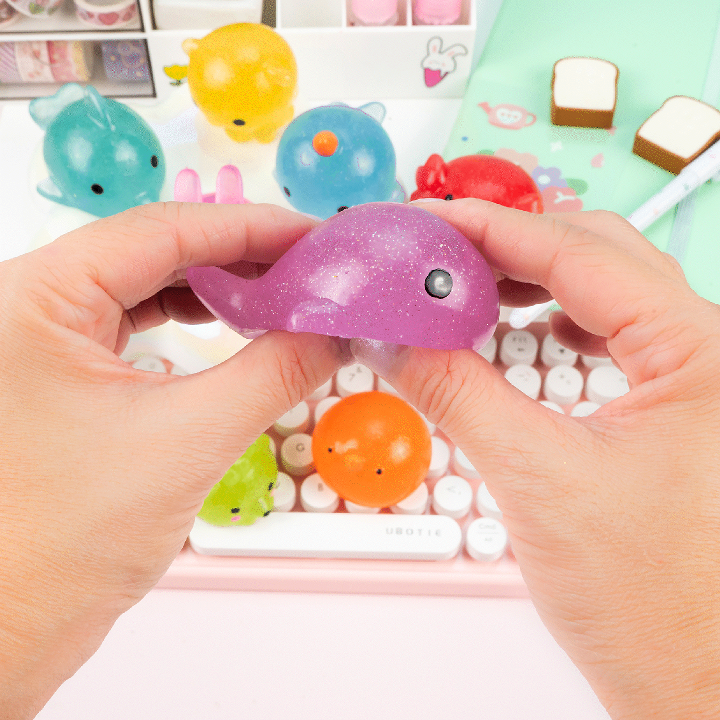 Jumbo Kawaii Glitter Mochi Sensory Toy - OVERRATED