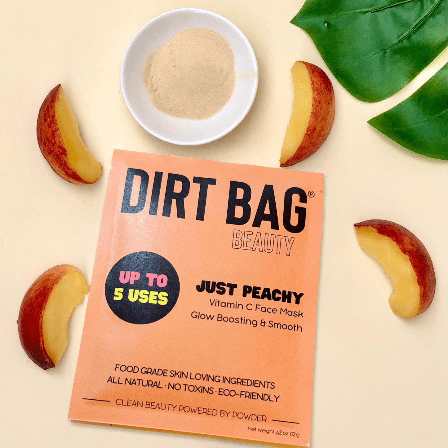 Just Peachy - All - Natural Vit C Facial Mask - H2O Activated - OVERRATED