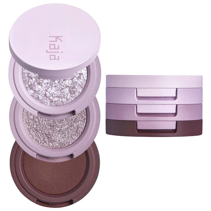 Kaja eyeshadow trio Eye Bento accessories holder lifestyle flat lay - Overrated Korean Beauty & More