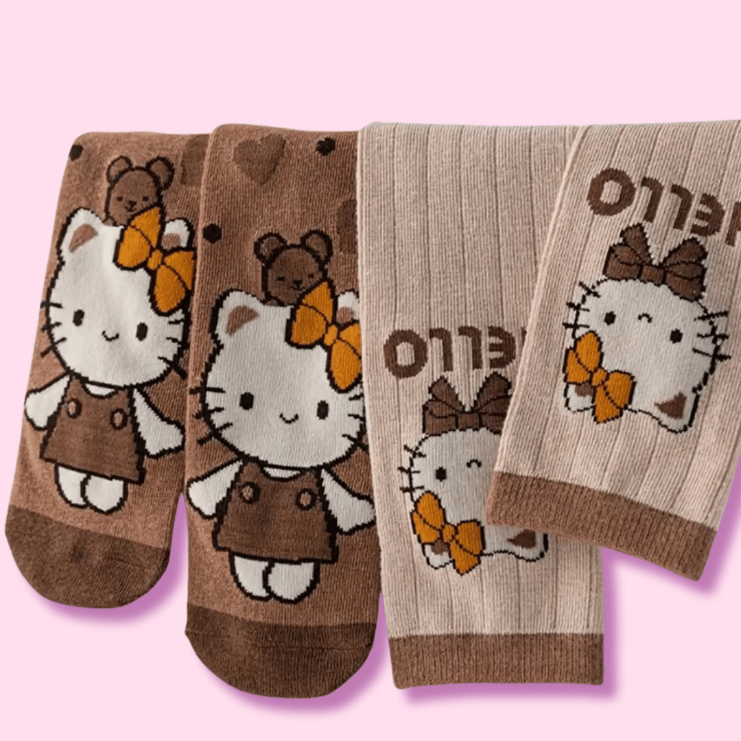 Kawaii Autumn Hello Kitty Boot Socks - OVERRATED