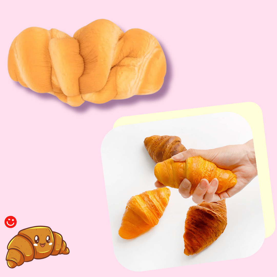 Kawaii Bakery Croissant Cutie Squish Sensory Toy - OVERRATED