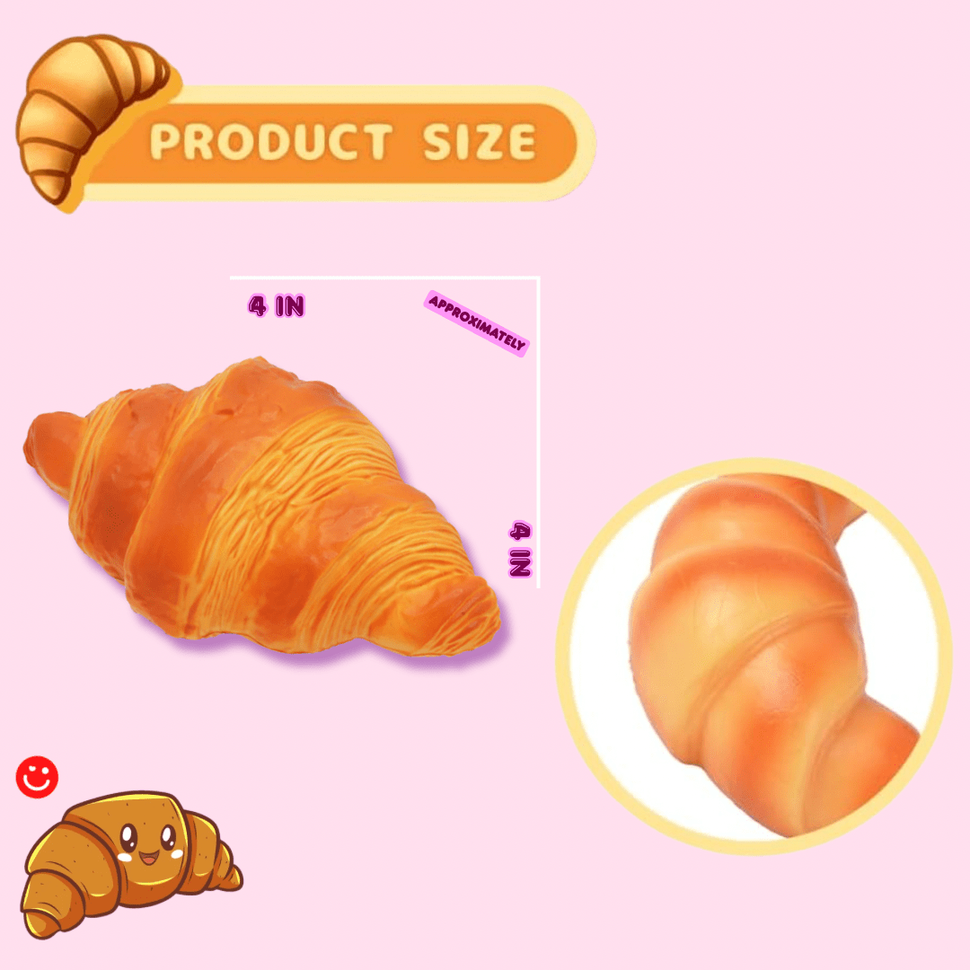 Kawaii Bakery Croissant Cutie Squish Sensory Toy - OVERRATED
