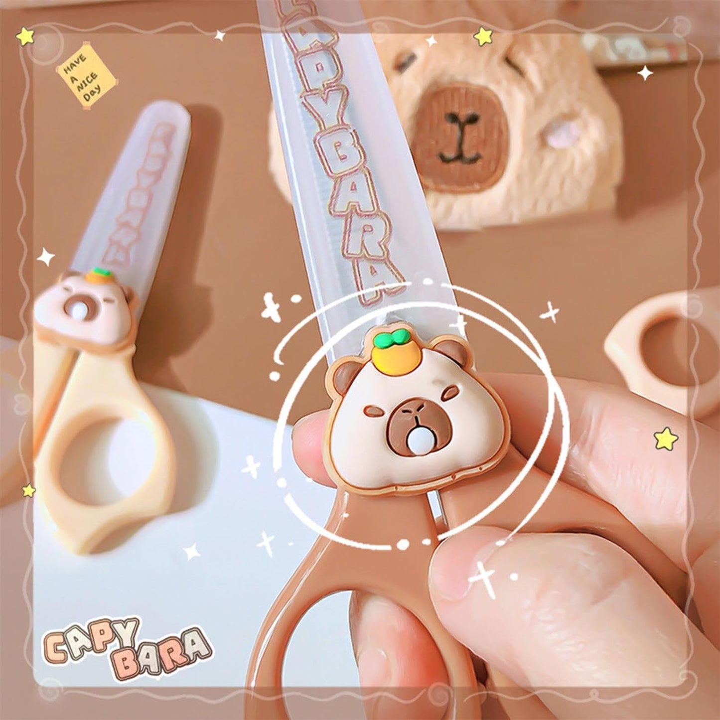 Kawaii Capybara Safety Scissors - OVERRATED