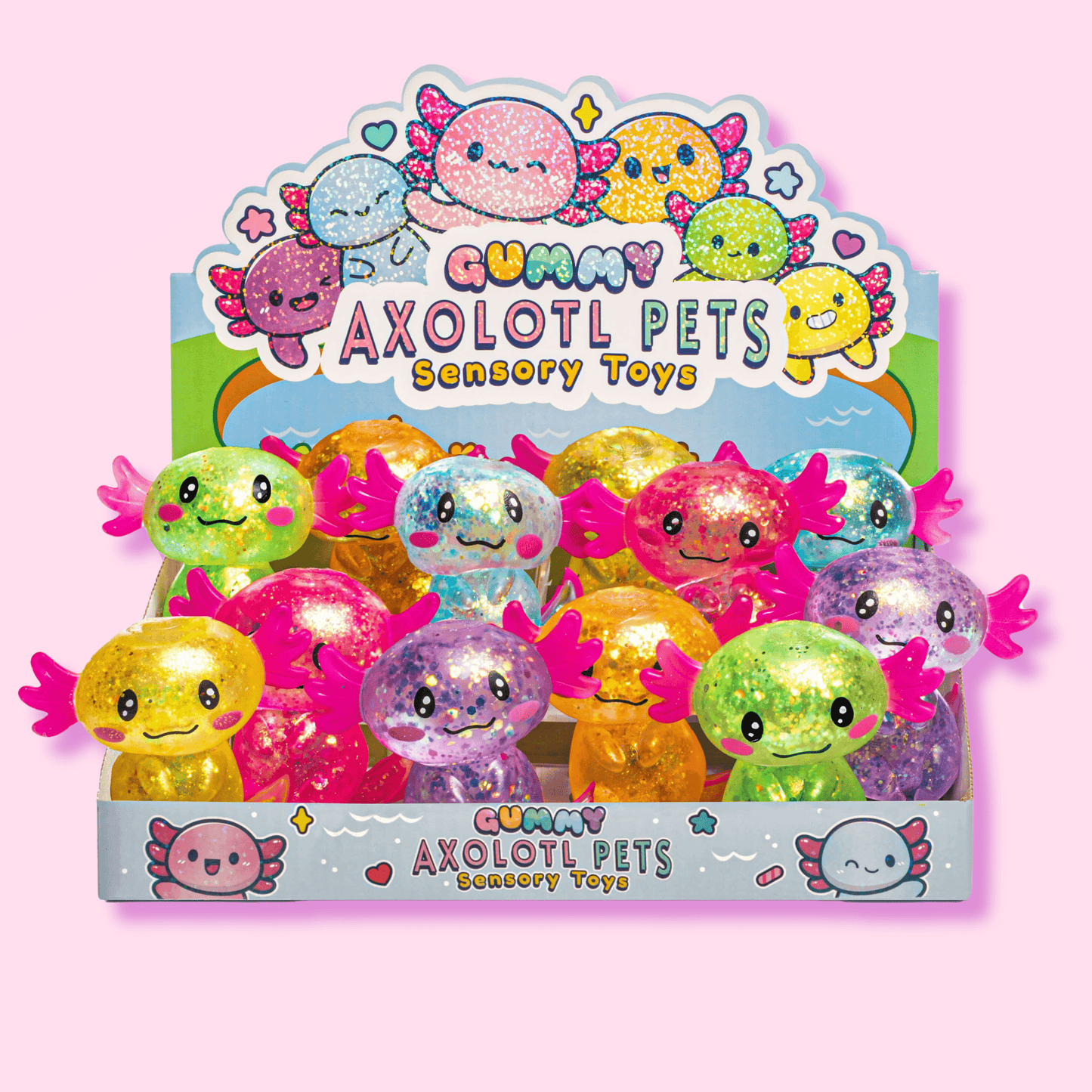 Kawaii Gummy Axolotl Pets Sensory Squishy Toy - OVERRATED