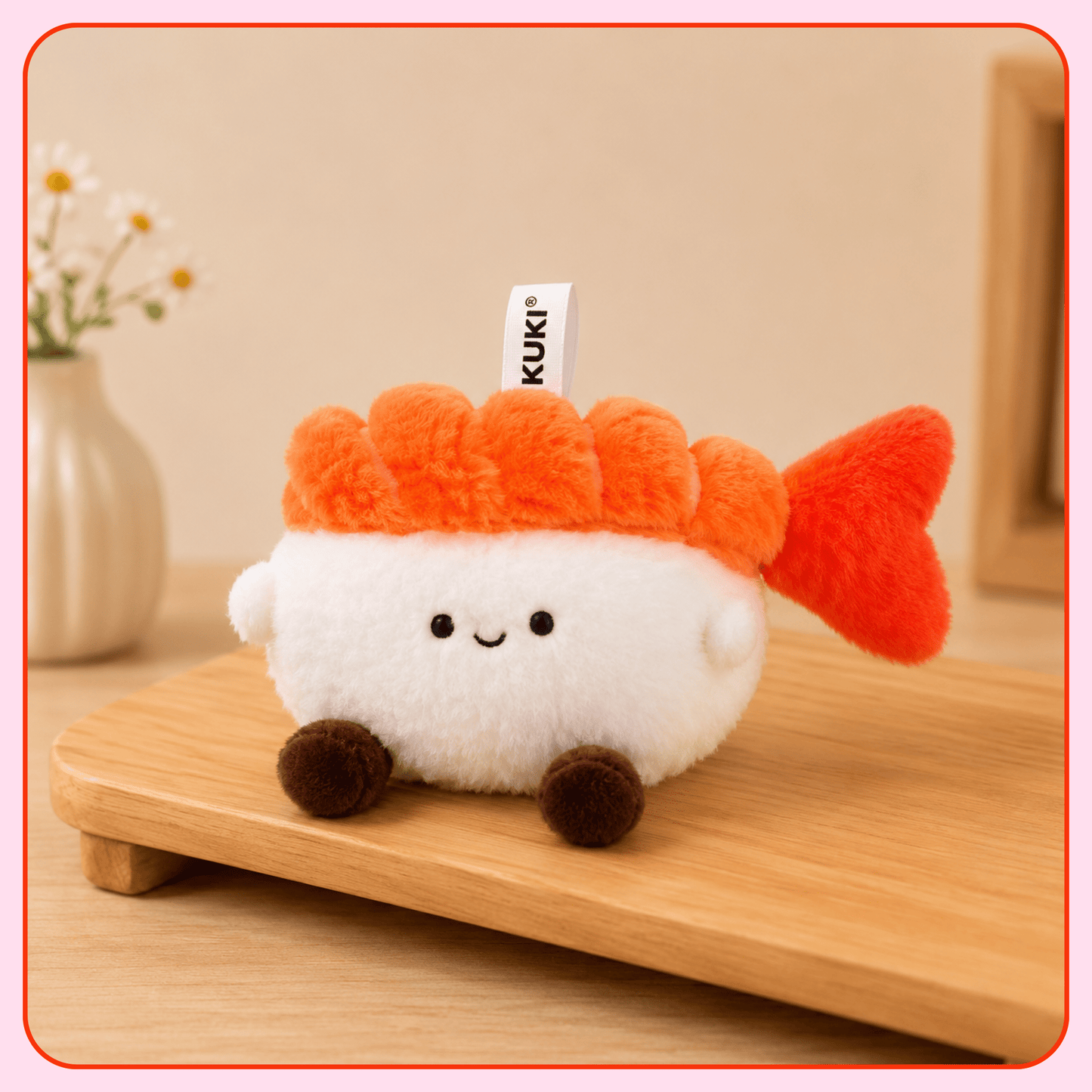 Kawaii Shrimp Sushi Plush Pen - OVERRATED