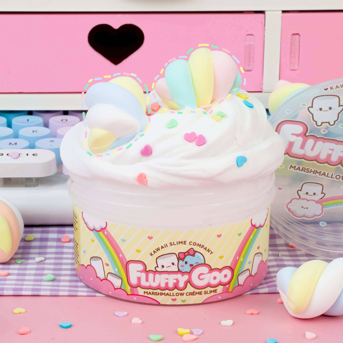 Kawaii Slime Co. Fluffy Goo Classic Marshmallow Crème Slime - OVERRATED