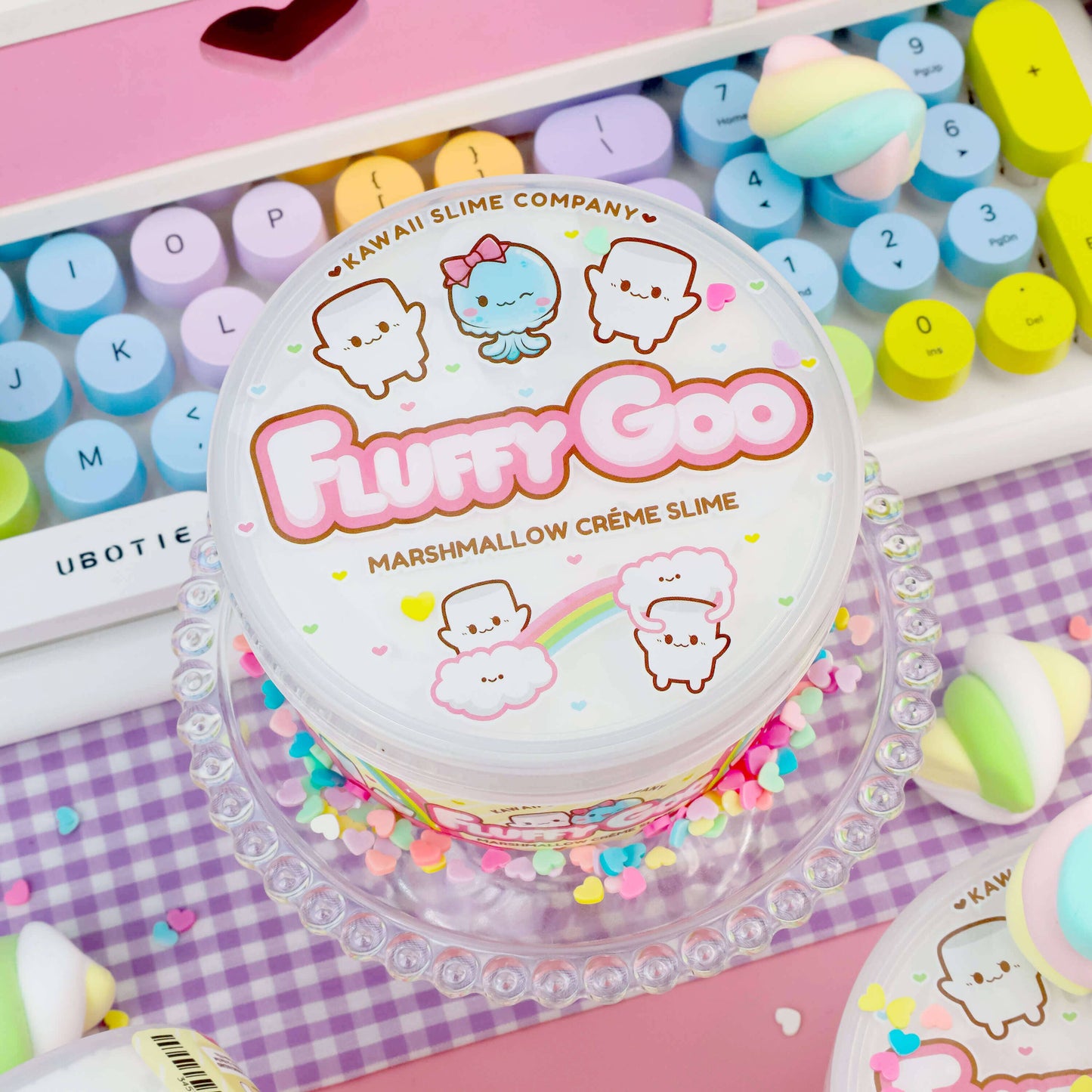 Kawaii Slime Co. Fluffy Goo Classic Marshmallow Crème Slime - OVERRATED
