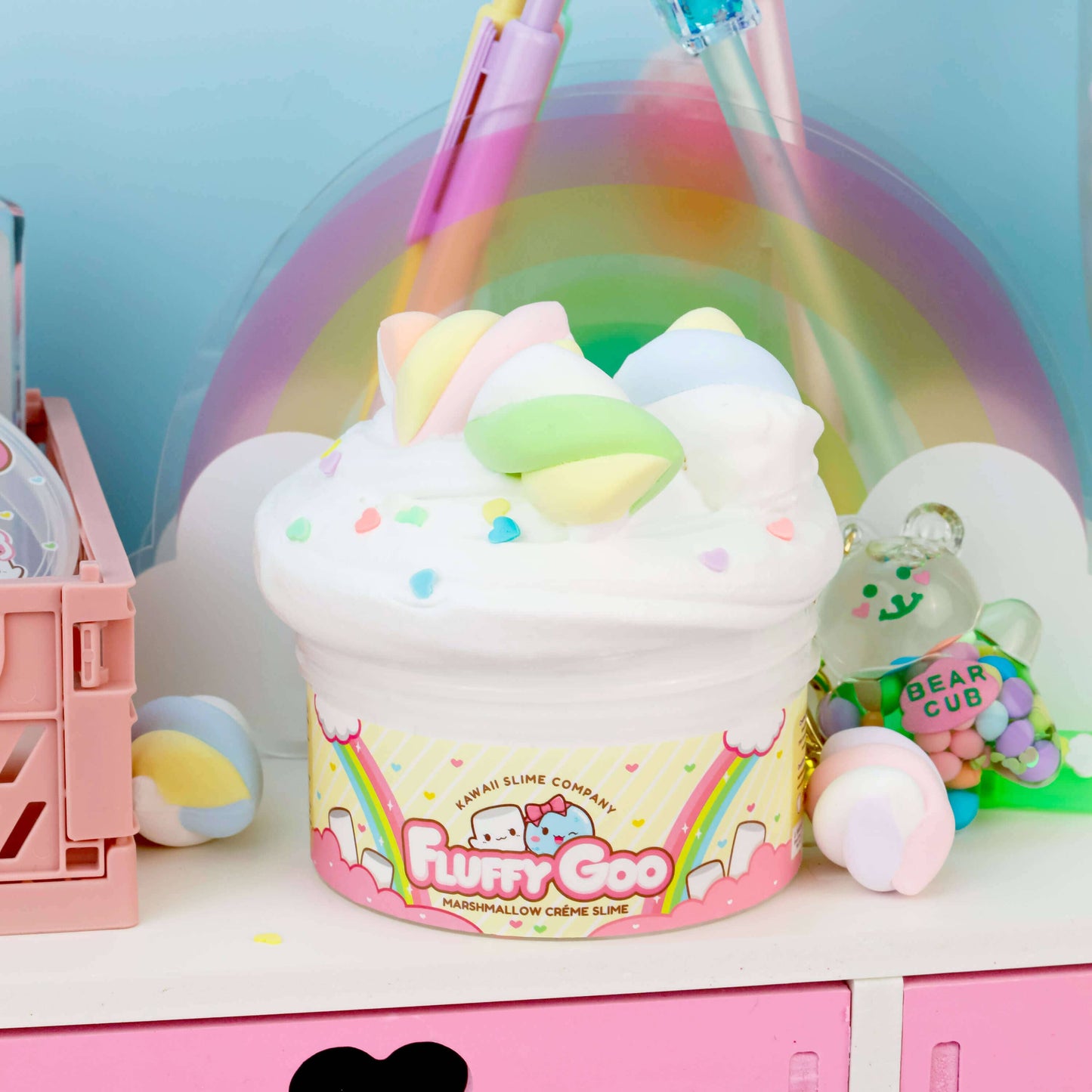 Kawaii Slime Co. Fluffy Goo Classic Marshmallow Crème Slime - OVERRATED