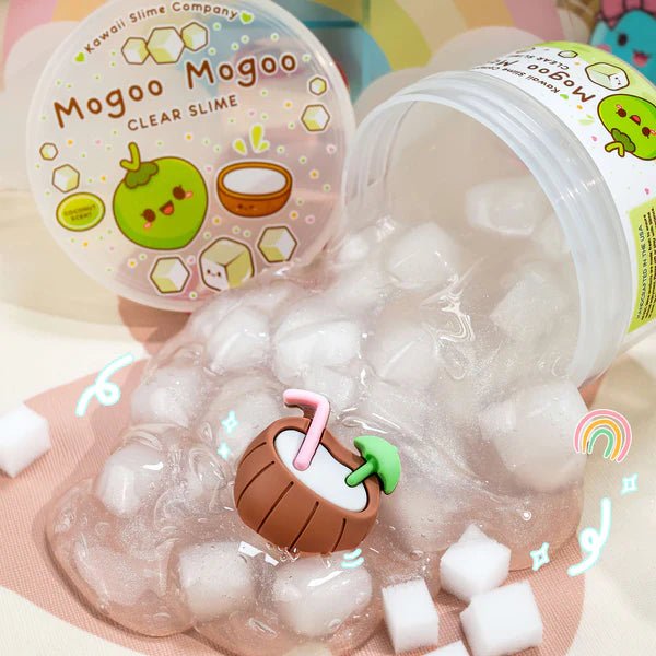 Kawaii Slime Co. Mogoo Mogoo Coconut Jelly Cube Clear Slime - OVERRATED